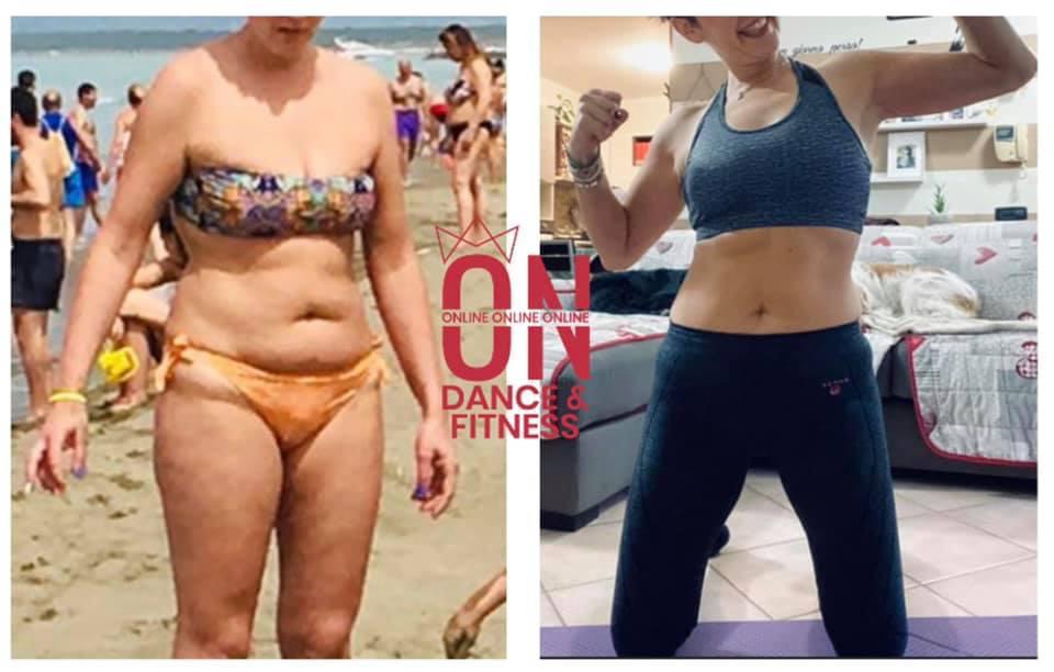 Prima e dopo Online Dance Fitness