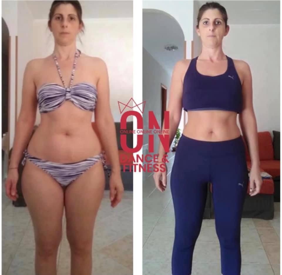 Prima e dopo Online Dance Fitness