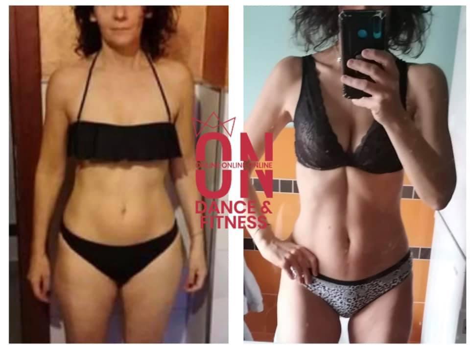 Prima e dopo Online Dance Fitness