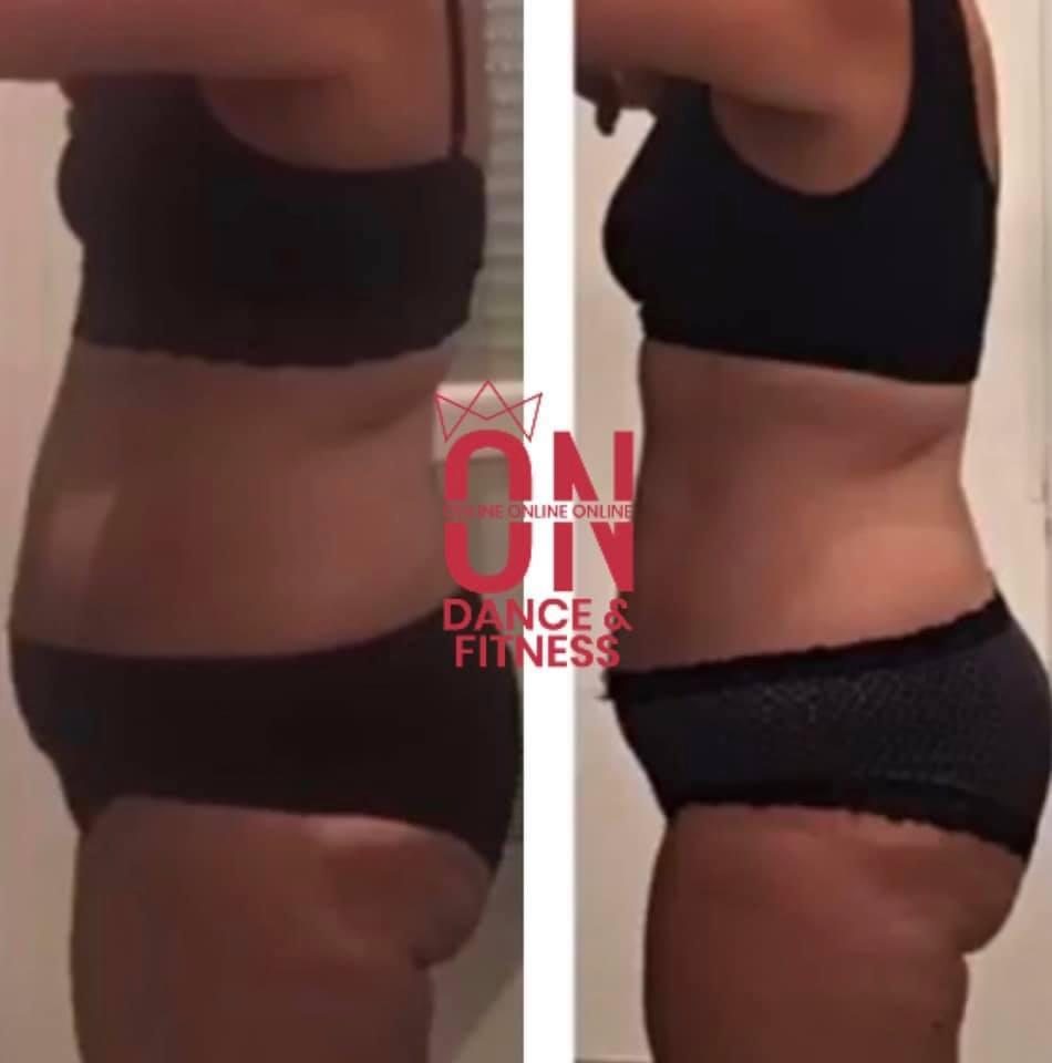 Prima e dopo Online Dance Fitness
