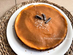 Cheesecake light al caramello salato