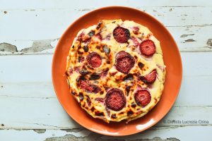 Ricotta al forno con fragole