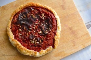 Torta di San Valentino salata e vegetariana